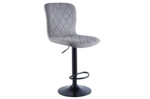 TABURETE GIRATORIO BRITAIN TEJIDO GRIS / NEGRO. Pak de 2