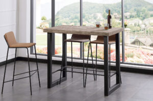 MESA ALTA LOFT 120 x 70 CM ROBLE AMERICAN / NEGRO.