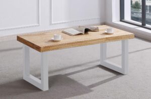 MESA CENTRO ELEVABLE LOFT 120 x 60 CM ROBLE NORDISH/ BLANCO