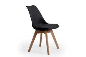 SILLA COMEDOR MODELO BISTRO NEGRO. Pak de 4