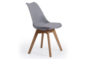 SILLA COMEDOR MODELO BISTRO GRIS. Pak de 4