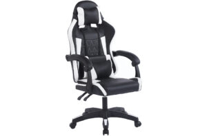 SILLON GIRATORIO GAMING MASTER SIMIL PIEL NEGRO / BLANCO