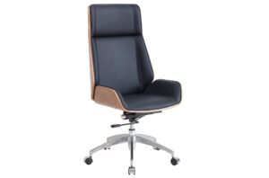 SILLON GIRATORIO ULRICH SIMIL PIEL NEGRO