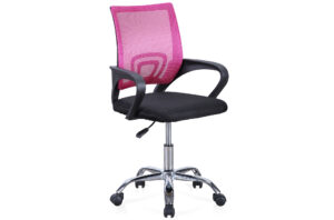 SILLA DE OFICINA GIRATORIA MODELO VITA NEGRO / ROSA