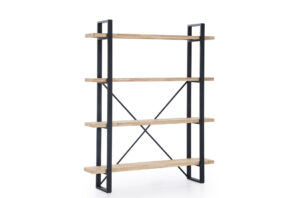 ESTANTERIA ALTA PLANK ROBLE NORDISH / NEGRO.