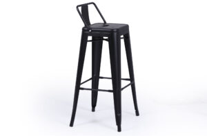 TABURETE ALTO TOLIX NEGRO.  Pak de 4