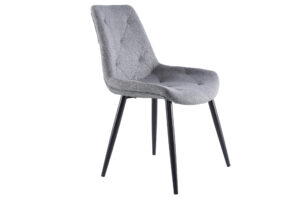 SILLA COMEDOR MARLENE TEJIDO GRIS / NEGRO Pak de 4