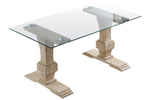 MESA COMEDOR VERSALLES 160 x 90 CM  CRISTAL / NORDISH