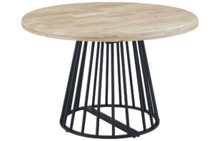 MESA COMEDOR REDONDA EXTENSIBLE 120 - 160 - 200 CM BRAD NORDISH / NEGRO.