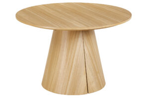 MESA COMEDOR REDONDA EXTENSIBLE DAMIANO 120 - 160 - 200 x 120 CM OAK.