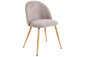SILLA COMEDOR EVORA TEJIDO BEIGE / OAK. Pak de 2