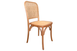 SILLA COMEDOR MADERA TOSCANA NATURAL CLARO / RATTAN Pak de 2 sillas