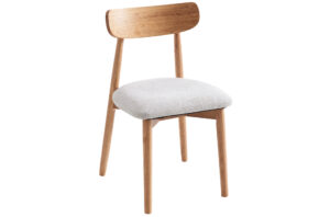 SILLA COMEDOR SHIA BEIGE / NATURAL pak de 2 sillas