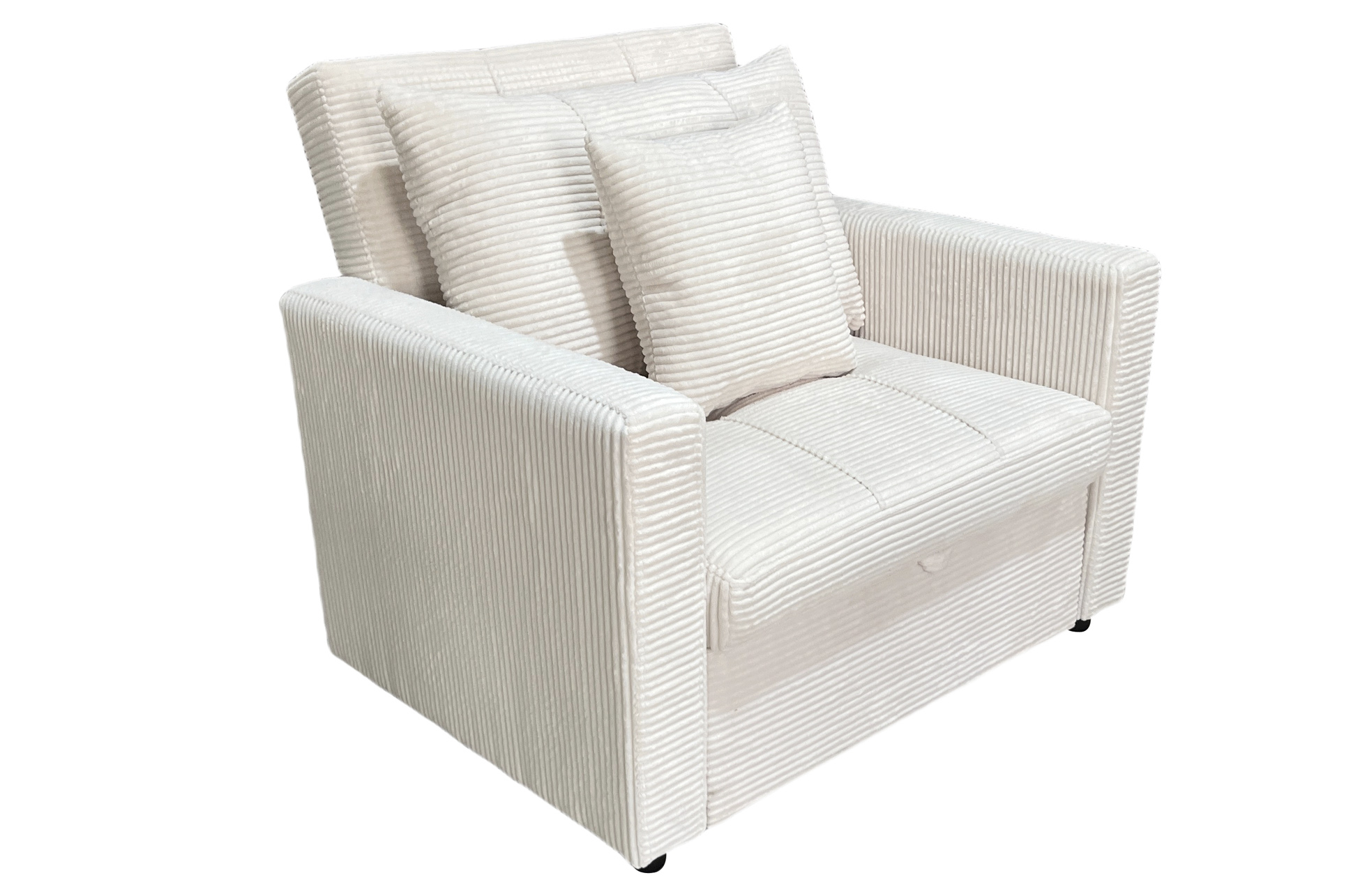 SOFA CAMA DIVAN 99 CM CORDUROY CREMA