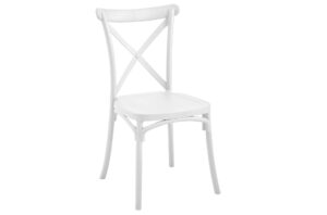 SILLA POLIPROPILENO CROSSBACK BLANCO. Pak de 4