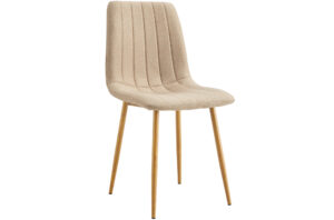 SILLA COMEDOR NAILS TEJIDO BEIGE / OAK. Pak de 4