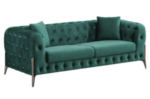 SOFA CHESTER CINDY 3 PLAZAS VELVET VERDE.