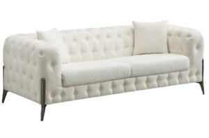 SOFA CHESTER CINDY 3 PLAZAS LINEN BLANCO
