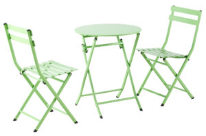SET CAFE TERRAZA COLOR PISTACHO.