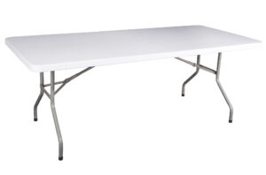 MESA PLEGABLE EVENTOS 200 x 90 CM BLANCO.